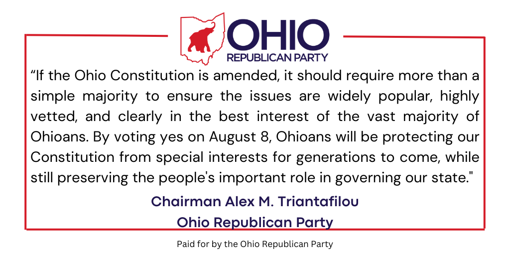 Ohio Republican Party Releases Statement on Issue 1 Ohio GOP